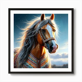 Creative Horse Beauty Illustration Nr 250 Art Print