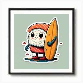 Sushi Sticker 2 Art Print