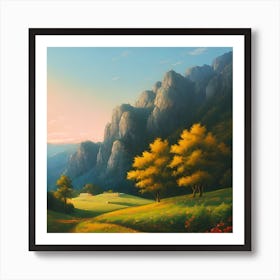 Mountain Landscape 12 Art Print