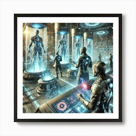 A Science Fiction Depiction Of The Storm Wardens, Art Print