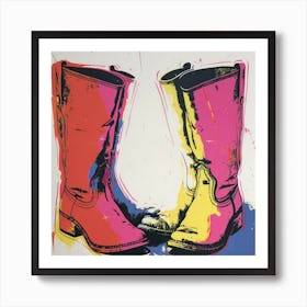 Boots Pop Art 1 Art Print