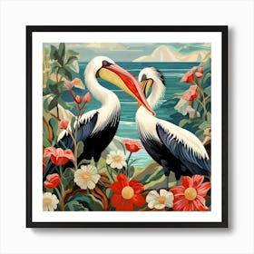 Bird In Nature Pelican 1 Art Print