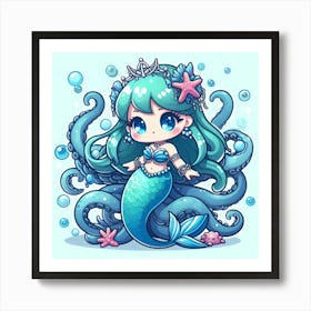 Miniature Mermaid 9 Art Print