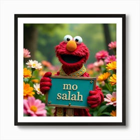 Elmo Sesame Street Art Print