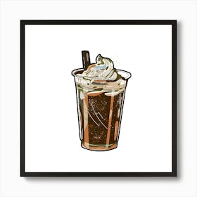 Iced Coffee Art Print