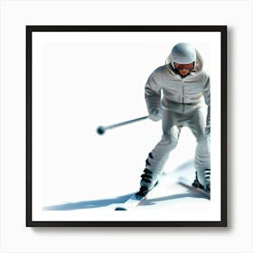 Skier On Skis 9 Art Print