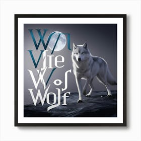 Wolf And Wolf Art Print