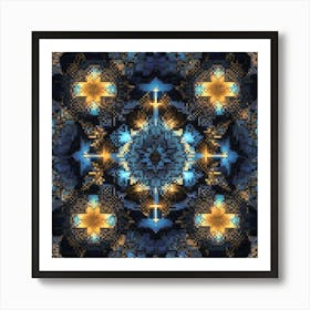 An Abstract Fractal Patterns art print 2 Art Print