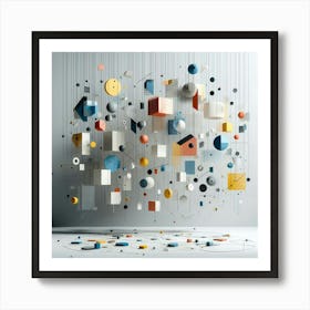 Abstract Geometric Shapes Art Print