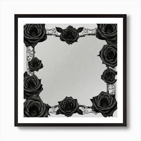 Black Roses 11 Art Print