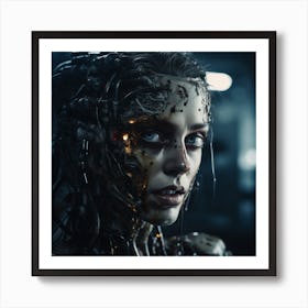 Cyborg Woman 4 Art Print