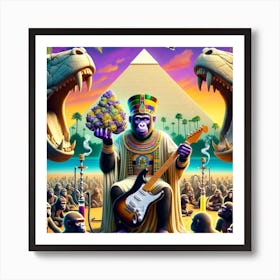 Ancient Egyption Bud God Art Print