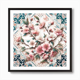 Chinese Cherry Blossoms Art Print