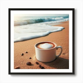 Coffee On The Beach 24 Art Print