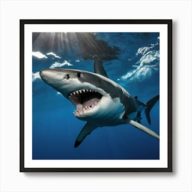 Great White Shark 10 Art Print