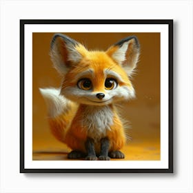 Cute Fox 90 Art Print