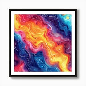 Abstract Aura (8) Art Print