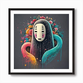 Paint The Captivating Beauty Of The No Face Fro Art Print