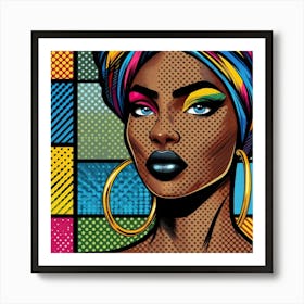 Zaina Pop African Woman Art Print