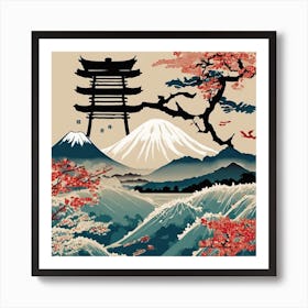 Japanese Landscape 2 Art Print