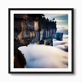 Chinese Cliffs Art Print