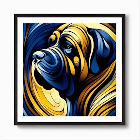 English Mastiff 01 Art Print