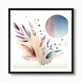 Abstract Floral Painting 9 Art Print