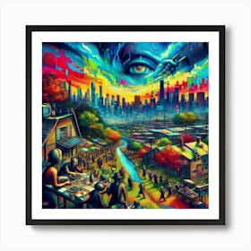 City Of Dreams 3 Art Print