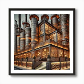 Sovereign Flame Refined Restaurant Exterior Art Print