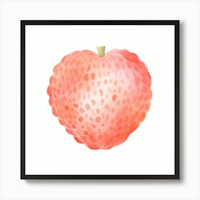 Strawberry Watercolor Illustration Art Print