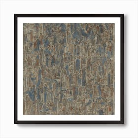 Egyptian Wall Painting Art Print