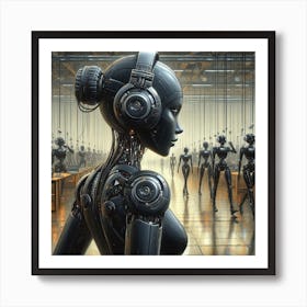 Futuristic Woman 2 Art Print