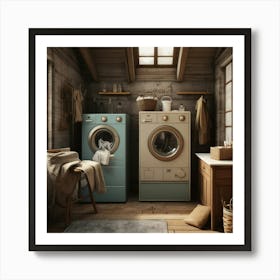 Default Default Vintage And Retro Laundry Aestethic 1 (2) Art Print