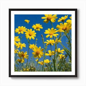 Yellow Daisies 3 Art Print