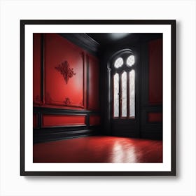 Red Room Stock Videos & Royalty-Free Footage Art Print