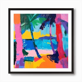 Abstract Travel Collection Barbados 6 Art Print