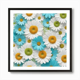 Margherite fiori Art Print