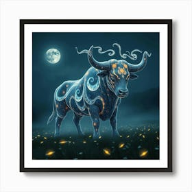 Bull Zodiac 1 Art Print