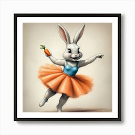 Bunny Dancer 5 Art Print