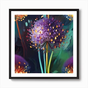 Allium Art Print