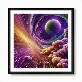 Galaxy In Space Art Print