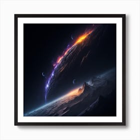 Space Wallpaper Art Print