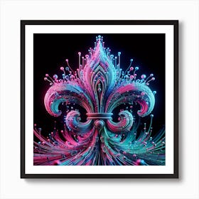 Heraldic Lily Art Print