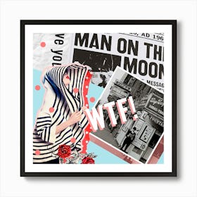 Man On The Moon Art Print