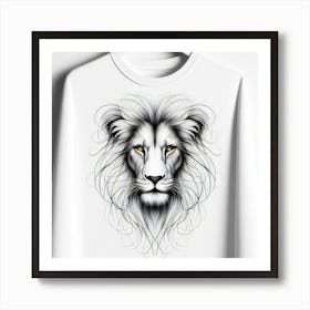 Lion Head Sweatshirt Art Print