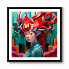 Chinese Girl Art Print