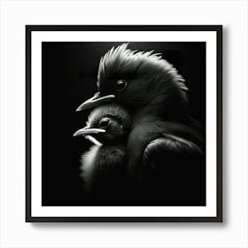 Black And White Birds Art Print