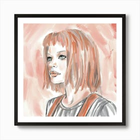 Milla Jovovich, The Fifth Element Art Print