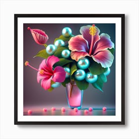 Hibiscus Bouquet Art Print