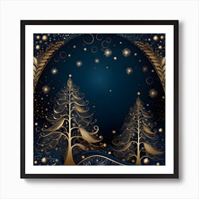 Christmas Tree Background 3 Art Print